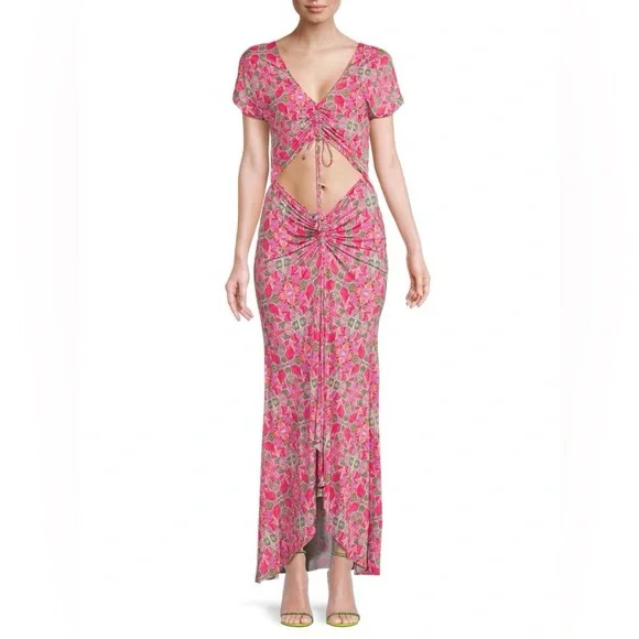 chinese dress ladies Carlotta Contrast Knit Cut Out Maxi Dress – Girls Will Be Girls